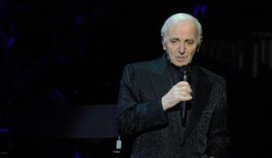 French singer Charles Aznavour performs live at the State Kremlin Palace in Moscow, Russia, December 12, 2011. Photo by Sergei Fadeichev/Itar-Tass/ABACAUSA.COM    # 301311_002