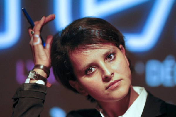 Najat Vallaud-Belkacem, Lyon's Socialist political party deputy mayor, attends a news conference in Lyon