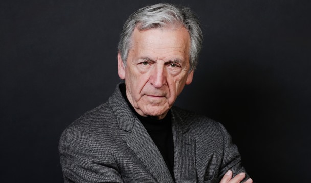 EXCLUSIVE - Costa Gavras posing during a photo shoot as part of the Romy Schneider And Patrick Dewaere Awards 2012 held at Park Hyatt Paris Vendome Hotel in Paris, France on March 11, 2013. Photo by Jerome Domine/ABACAPRESS.COM
