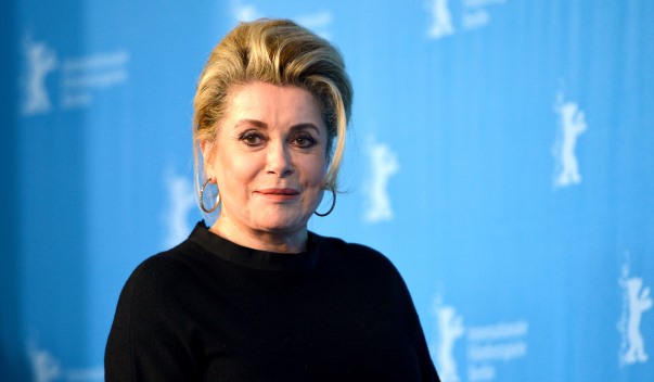 French actress Catherine Deneuve poses during the photocall for 'In the courtyard' (original title: Dans la cour) at the 64th annual Berlin Film Festival in Berlin, Germany, 11 February 2014. The movie is presented in the Berlinale Special Gala section of the festival, which runs from 06 to 16 February 2014. Photo by Jens Kalaene/DPA/ABACAUSA.COM
