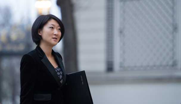 French Junior minister for small and medium enterprises, Innovations and Digital Economy Fleur Pellerin arrives at the ministry of interior, in Paris, France, on January 3, 2014. Photo by Christophe Guibbaud/ABACAPRESS.COM