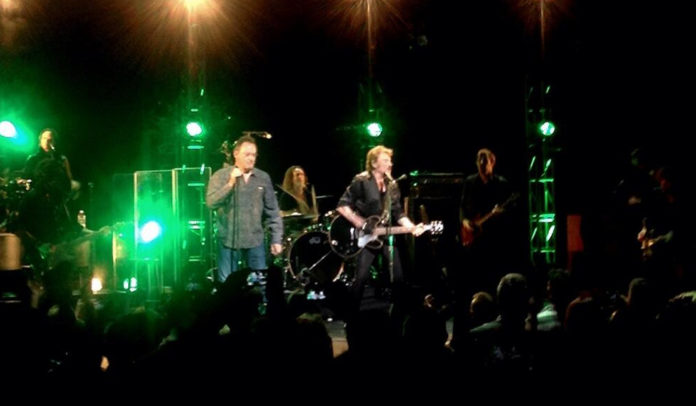 Johnny Hallyday et Jean Reno qu Beacon Theater à New York