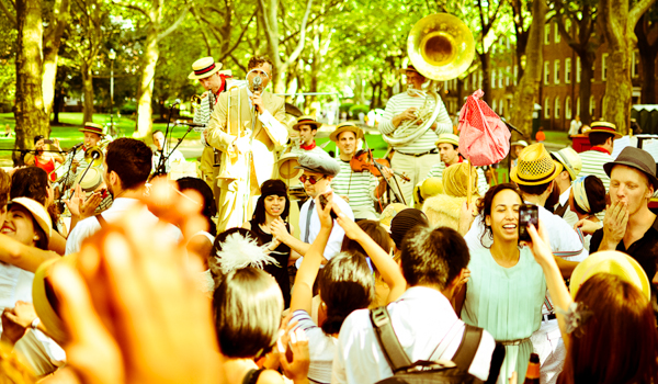 Jazz Age lawn party governors island