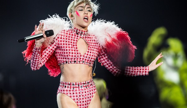 The American pop star Miley Cyrus during her concert at the Ziggo Dome as part of its' Bangerz Tour in Amsterdam, the Netherlands, on June 22, 2014. Photo by Robin Utrecht/ABACAPRESS.COM