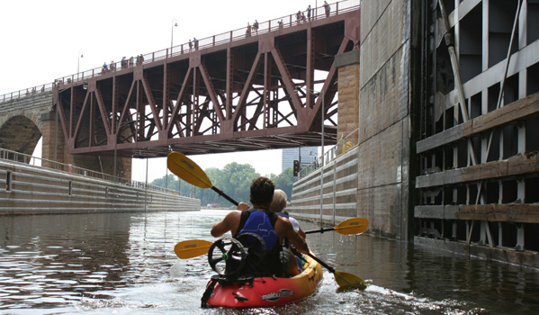 Kayaking sur le Mississippi