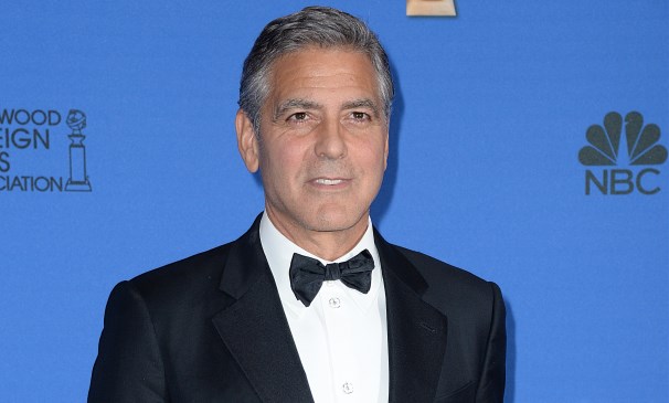 George Clooney posing in the press room at the 72nd annual Golden Globe Awards held at the Beverly Hilton in Beverly Hills, Los Angeles, CA, USA, January 11, 2015. Photo By Lionel Hahn/ABACAUSA.COM