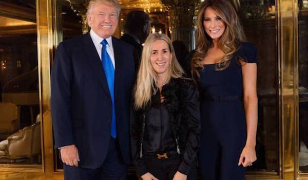 Donald Trump, Regine Mahaux et Melania Trump