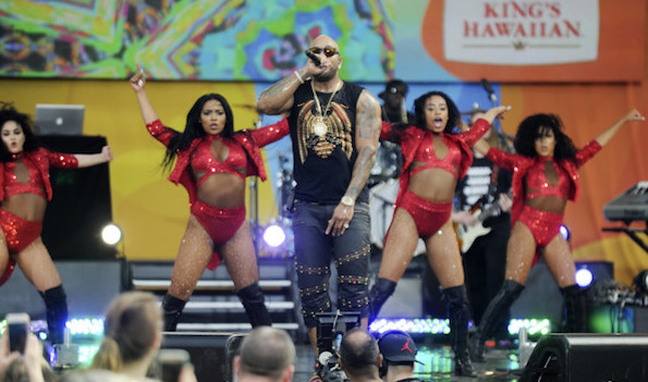 Flo Rida Performs During ABC's 'Good Morning America' In New York