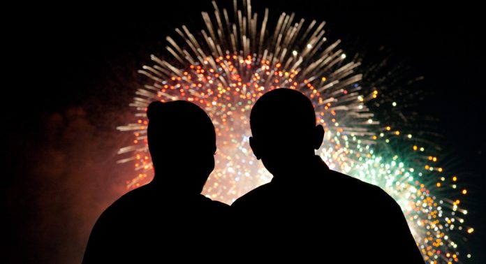 Fireworks with the Obamas