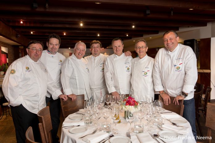 De g. à d. : Xavier Salomon, Claude Le Tohic, Roland Passot, Fabrice Marcon, Gérld Hirigoyen, Joël Guillon, Laurent Manrique