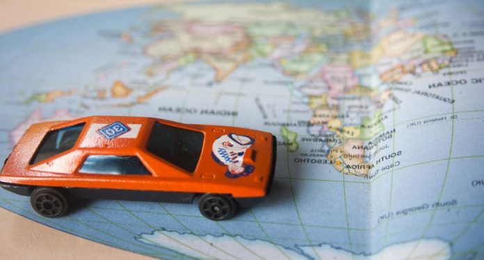 toy, car, world, map