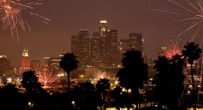 Downtown Los Angeles Fireworks