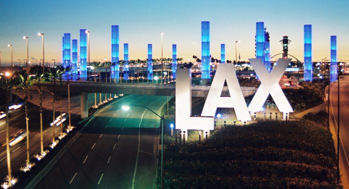 Light Pylons at LAX