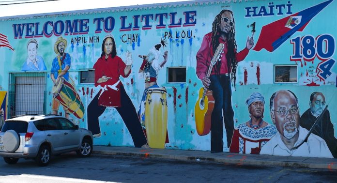 Fresque de Serge Toussaint little haiti