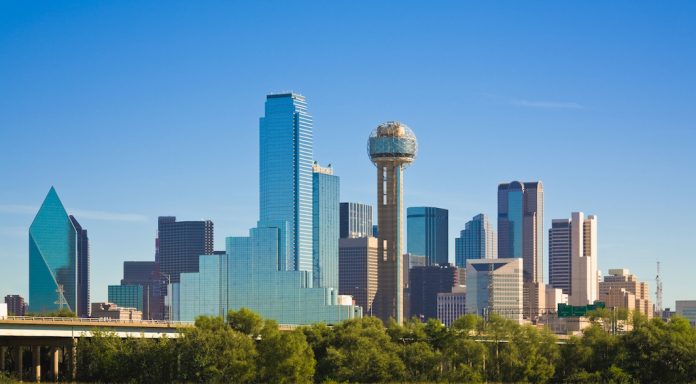 Dallas city skyline, Dallas, Texas