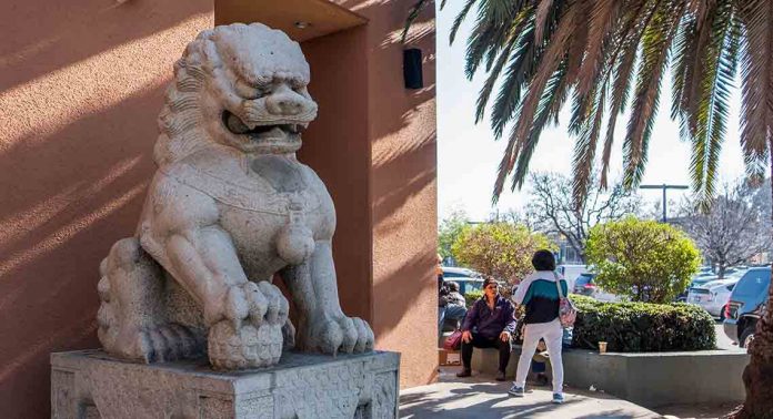 Little Saigon Lion Plaza Statue