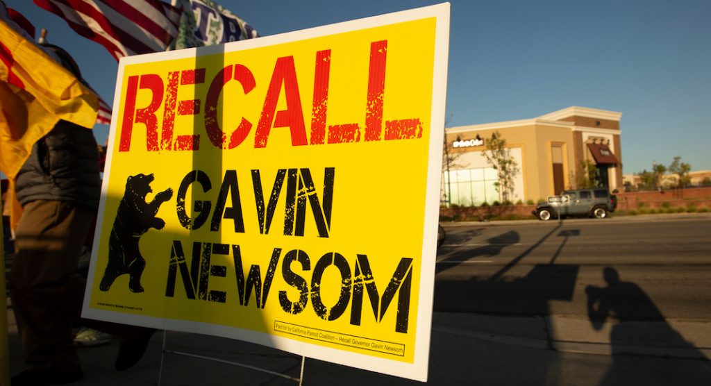 "Recall Newsom" référendum pour la révocation du gouverneur