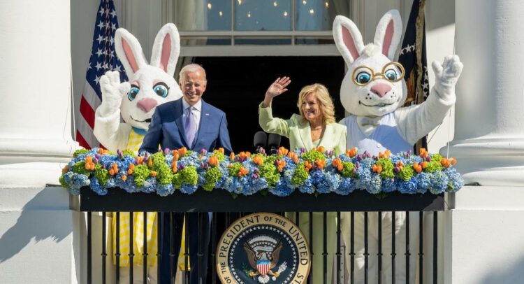Jill et Joe Biden à la Maison Blanche pour le Egg Roll de 2023. (Crédit : NPS)