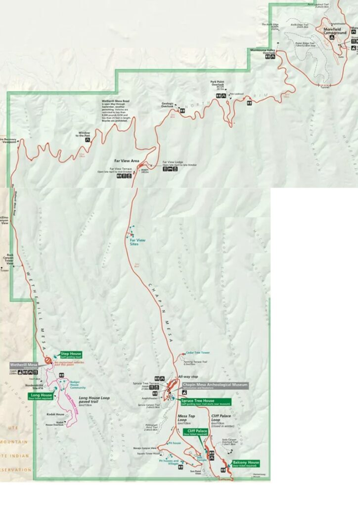 Carte Mesa Verde NP