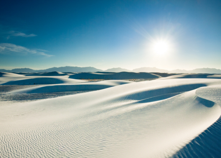 Lever de soleil parc national White Sands