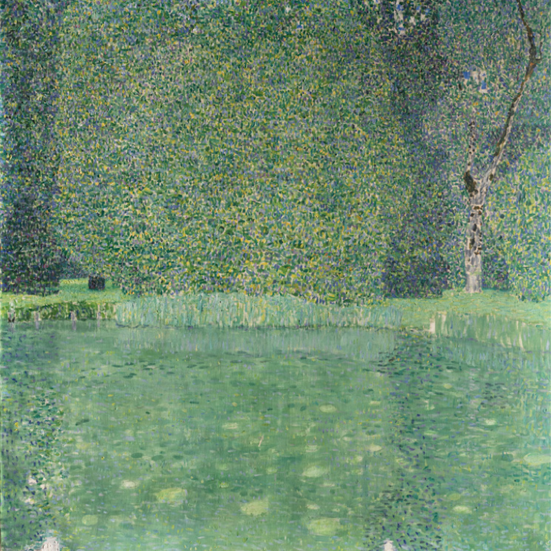 GUSTAV KLIMT, Park at Kammer Castle, 1909, oil on canvas. Neue Galerie New York. This work is part of the collection of Estée Lauder and was made available through the generosity of Estée Lauder.