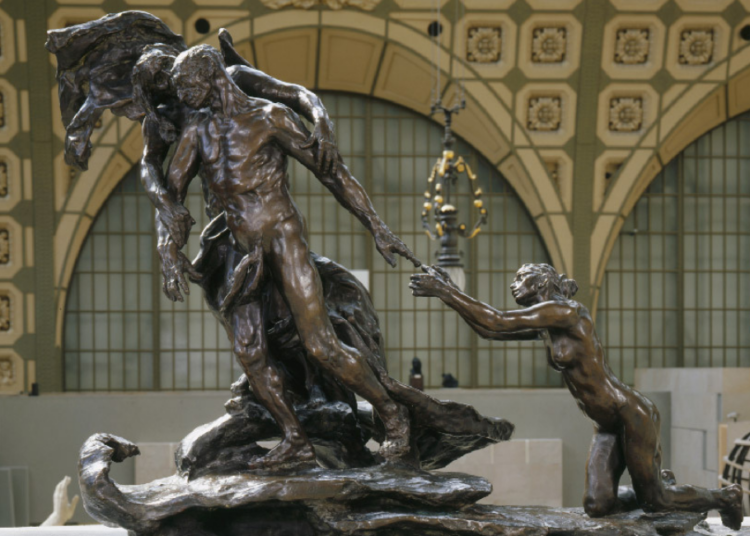 Camille Claudel, L’Âge mûr, 1902. Bronze, 44 7/8 × 64 3/16 × 28 3/8 in. (114 x 163 x 72 cm) Musée d’Orsay. Image © RMN-Grand Palais / Art Resource, NY. Photo : Thierry Olivier
