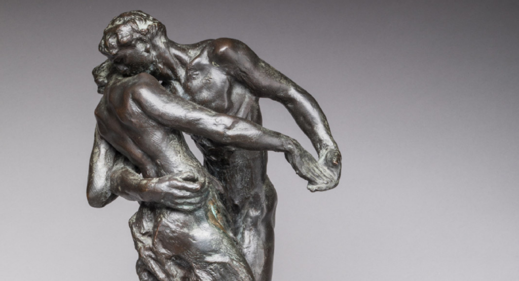 La Valse, vers 1900, Camille Claudel. Bronze, 18 3/8 × 10 1/16 × 6 5/8 in. (46,7 x 25,5 x 16,8 cm)
Collection privée. Photo : Musée Yves Braye