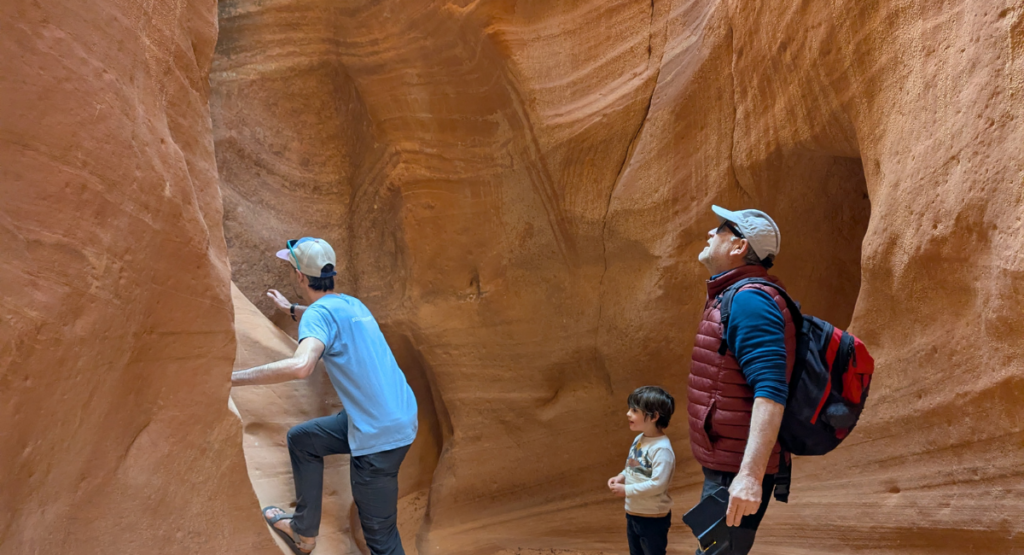 Au coeur d'Elkheart Cliffs Slot Canyon